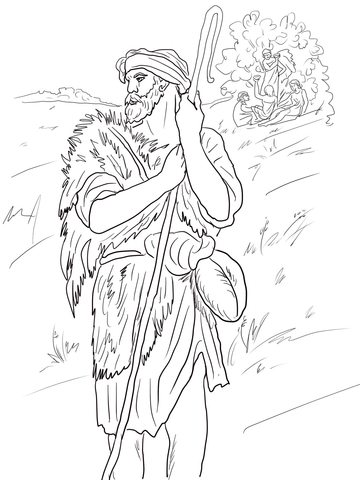 The Prophet Amos Coloring Page